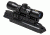 NcSTAR AK Tri Rail Cover w/ 4X30 Compact Rifle Scope and 1in Rings,Black KAKSC430B