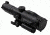 NcSTAR GEN3 SRT 3X-9X Rubber Armored Mil-Dot Rifle Scope w/ Green Laser,Black VSRTM3940GV3