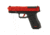 NextLevel Training SIRT 115S Optic Ready Slide Laser Training Pistol, G45/G19X MOS, Red Take Up Laser, Red Shot Indicator Laser, Black/Red, 115S-S2ROR0-00