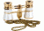 LaScala Optics CARMEN Opera Glasses - White Body, Golden Rings