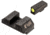 Night Fision Optics Ready Stealth Glock Night Sight Set, Glock 43/43x/42/48, Yellow Front, Blank Rear, GLK-003-163-159-YGZX