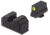 Night Fision Optics Ready Stealth Glock Night Sight Set, Glock 43/43x w/ 507k, Yellow Front Ring, Blank Rear Sight, GLK-003-290-297-YGZX