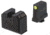 Night Fision Optics Ready Stealth Glock Night Sight Set, Glock 43/43x w/ RMRcc, Yellow Front Ring, Blank Rear Sight, GLK-003-465-472-YGZX
