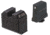 Night Fision Optics Ready Stealth Glock Night Sight Set, Glock 48 w/ RMRcc, Black Front Ring, Blank Rear Sight, GLK-005-465-488-ZGZX