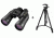Nikon 10-22x50 Action Zoom XL Porro Prism Binoculars, Matte Black - Box Pack 7234 w/ Nikon Slik Full-Size Spotting Scope / Camera 61in Tripod, Black 847