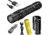 Nitecore MH12S 1800 Lumen Rechargeable Flashlight with a TIKI UV Keychain Light, Black, 6952506406999