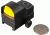 OpticsPlanet Exclusive Red Dot Mini Reflex Sight, 5 MOA Dot, Black, 12132