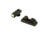 Ameriglo Glock 42 and 43 Front Serrated Round Notch Rear Sight, Green Tritium LimeGreenLumi Outline Front Black Re, AMGGL-352