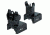 EDEMO Sun Optics Low Profile Flip Up AR Sights, Matte Black SM9411, EDEMO1