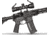 Tacticon Armament Falcon V3 3-9x32mm 30mm Tube Second Focal Plane Rifle Scope, Illuminated Mil-Dot Reticle, Black, FALCV39x32