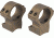 Talley X-Bolt Hells Canyon Rifle Scope Rings, 1in, High, Burnt Bronze Cerakote, HC950735