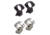 Talley Lightweight Alloy Scope Mounts for Borden/Cooper/Kimber, Black, Silver