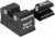 USED Trijicon Bright &amp; Tough 3 Dot Night Sight Set, Green Front &amp; Rear - Baby Desert Eagle/Jericho, EDEMO1