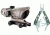 Trijicon ACOG 4x32 Nickel Boron Dual Illum. Green Horseshoe Dot .223 BAC Reticle w/ TA51 Mount TA31-D-100197 w/ Gerber Suspension Multi-Plier w/ Open Frame Design 1473