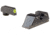 Trijicon HD XR Night Sight Set, MOS Fit Rear, Glock 17, 17L, 19, 22, 23, 24, 25, 26, 27, 28, 31, 32, 33, 34, 35, 37, 38 and 39, Yellow, 601091
