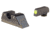 Trijicon HD XR Night Sight Set, MOS Fit Rear, Glock 17, 17L, 19, 22, 23, 24, 25, 26, 27, 28, 31, 32, 33, 34, 35, 37, 38 and 39, Yellow, 601091