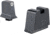 Trijicon Suppressor/Optic Height Sight Set, White Front/Metal Rear &amp; Green Front Lamp, Glock  42, 43, 43x, 43e, 48, Black, 601144