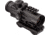 TRYBE Optics 3x32mm Compact Prism Scope Red Dot Sight, 32mm Tube, Black, TRO3XPRISM-BL