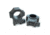Kensight USTS Standard Width Steel Scope Rings, 1.270in Hight Profile, Smooth, Black, 660-622