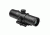 VISM CBT Series 3.5X40 Prismatic Scope/Built In Red Laser/Blue Ill./Mil Dot/Green Lens, BLACK VCBTREM3540G