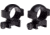 Vortex 1-inch Rifle Scope Rings, Medium, Picatinny/Weaver Mount, Set of 2, Black, RING-M