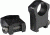 Warne Mountain Tech 7204M, 1 inch, Ultra High Matte Scope Mount Rings, 7204M
