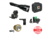 Wicked Hunting Lights A55iC LED White Night Hunting Light Kit, Black, W2105