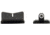 XS Sight Systems DXW Standard Dot Pistol Tritium Night Sight, Springfield Ultra Compact &amp; Micro Compact, Novak rear, Matte Black, Standard, SP-0004S-4