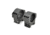 Precision Hardcore Gear Force Recon Tactical Rings, w/ level - 30MM Medium, Black, HC-91511