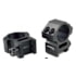 Sniper Medium Profile Rifle Scope Rings For Picatinny/Weaver Rail System, Black, 1in Diameter, PT-25M4