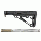 Hogue AR15/M-16 OM Mil-Spec Collapsible Buttstock, Black, 15045