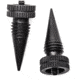 ACCU-TAC G1 Spike Set, Flat Black, Small SRS-0200