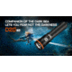 Acebeam D20 1 x 18650/ 21700 CREE XHP35 HD LED Dive Light, 2200 Lumens, Black, D20 2.0