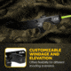 ADE Advanced Optics M-Lok Angled Foregrip/Handstop, Green Laser, Black, HG77