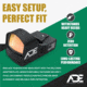 ADE Advanced Optics RD3-009 Motion Awake 1x Reflex Red Dot Sight w/Ruger Security 9 Mount Plate