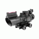 USED AIM Sports Inc 4x32 Tri-Illuminated Rifle Scope w/ Fiber Optic Sight, JTSFO432G-N, EDEMO1