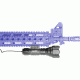 Aimshot Night Scout Illuminator - shown rifle-mounted
