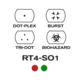 AimSports Tactical Dual Ill. 4 Reticles/Special Ops Edition, Black RT4-S01
