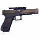 Aimtech Semi- Auto Pistol Mount for Fits Glock Tiger Shark, Red APM-1TSR