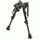 Aimtech Stud Mount 6-9 in Adjustable Notched Leg Bipod, Heavy Duty, Black, AFA-10754