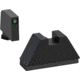 AmeriGlo 5XL Tall Green Tritium Black Outline .407in front, FlatBlack .507in Rear, Fits all Glock Except 42 &amp; 43, 5XL, up to 0.397in DH, GL-812