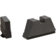 AmeriGlo 6XL Tall Black serrated .434in FRONT, Flat Black .531in REAR, Fits all Glock except 42,43, 44, 48, GL-526