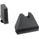 AmeriGlo 9XL Tall Black serrated .500in FRONT, Flat Black .600in Rear, Fits all Glock Except 42 &amp; 43, 9XL, up to 0.490in DH, GL-808