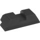 Ameriglo Black Night Sights - Flat Black REAR Only - Classic Style, .256 Height .150 Width, For Glocks 17,19,22,23,24,26,27,33,34,35,37,38,39 GL-400
