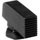 Ameriglo Black Night Sights, Thin Series, FRONT Sight Only, Serrated Black, All For Glock Models, GST-330