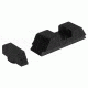 Ameriglo Complete Black Night Sight Set Ghost Ring Style Flat Black Front Black Rear For Glocks 17 19 22 23 24 26 27 33 34 35 37 38 39 Gl 122