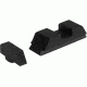 Ameriglo Complete Black Night Sight Sets Combat Style Black Front Black Rear For Fits Glocks 17 19 22 23 24 26 27 33 34 35 37 38 39 Gt 502