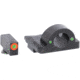 AmeriGlo Ghost Ring Night Sight Set, Glock, Orange Outline, 140 in Wide Front, Green Tritium, 2 - Dot White Outline, Full Ring Rear, GL-224