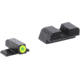 AmeriGlo Green tritium Lamp, LumiGreen Outline FRONT, Black serrated REAR, SIG, Most models using #6 Front #8 Rear, SG-534