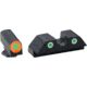 AmeriGlo Green Tritium Lamp, Orange Outline FRONT, Green Tritium Lamp, WhiteOutline U notch REAR, Gen 1-4, 17,19,22,23,24,26,27,33,34,35,37,38,39, GL-613